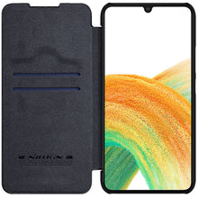 Заредете изображение във визуализатора на галерията – Nillkin Qin Leather Flip Wallet Case for Samsung Galaxy A34 5G | black
