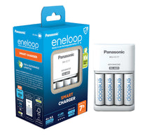 Заредете изображение във визуализатора на галерията – Charger Panasonic Smart BQ-CC17 + 4 x HR6/AA Eneloop 2000mAh
