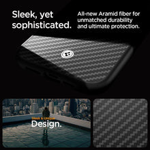 Заредете изображение във визуализатора на галерията – Spigen Enzo Aramid Mag Case with MagSafe for iPhone 15 Pro Max - Matte Black
