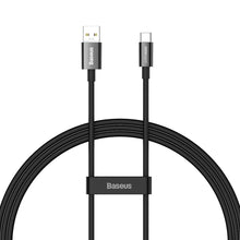 Заредете изображение във визуализатора на галерията – Baseus Superior Series SUPERVOOC USB-A to USB-C cable 65W 1m black
