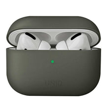 Заредете изображение във визуализатора на галерията – Uniq case Lino AirPods Pro Silicone grey/grey moss
