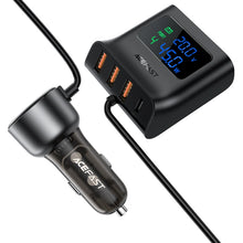 Заредете изображение във визуализатора на галерията – Acefast B11 138W USB-A USB-C Car Charger with 6 Ports - Black
