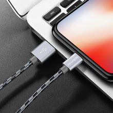 Заредете изображение във визуализатора на галерията – Borofone Cable BX24 Ring Current - USB to Lightning - 2,4A 1 metre grey
