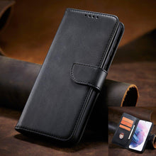 Заредете изображение във визуализатора на галерията – Magnet Case elegant case cover cover with a flap and stand function for Samsung Galaxy S22 Ultra black
