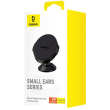 Заредете изображение във визуализатора на галерията – Baseus Small Ears 360° vertical magnetic holder (Overseas Edition) - black
