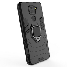 Заредете изображение във визуализатора на галерията – Ring Armor Case Kickstand Tough Rugged Cover for Xiaomi Redmi 10X 4G / Xiaomi Redmi Note 9 black
