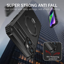 Заредете изображение във визуализатора на галерията – Tel Protect Armor Magsafe Metal Ring Case for Iphone 15 Plus black
