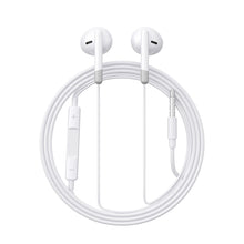 Заредете изображение във визуализатора на галерията – In-ear wired mini jack headphones with remote control Joyroom JR-EW01 - white
