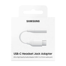 Заредете изображение във визуализатора на галерията – Samsung Headphone Adapter 3.5mm Mini Jack (Female) - USB Type C (Male) White (EE-UC10JUWEGWW)
