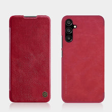 Заредете изображение във визуализатора на галерията – Nillkin Qin Leather Flip Wallet Case for Samsung Galaxy A34 5G | Brown
