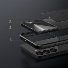 Заредете изображение във визуализатора на галерията – Nillkin CamShield Leather S Case for Samsung Galaxy S23+ cover with camera cover black
