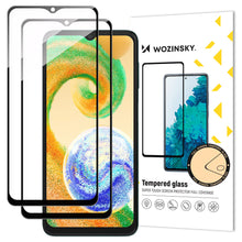 Заредете изображение във визуализатора на галерията – Wozinsky Full Glue Tempered Glass Samsung Galaxy A04s 9H Full Screen Tempered Glass with Black Frame
