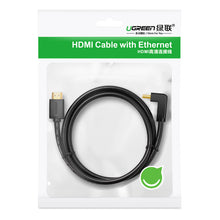 Заредете изображение във визуализатора на галерията – Ugreen HD103 Cable 270 Degree HDMI 2.0 / 4K / 60Hz / 1080p / 30AWG / 3m Black (10122)
