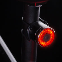 Заредете изображение във визуализатора на галерията – Wozinsky WRBLB3 USB-C LED rear bicycle light red light STOP sensor - black
