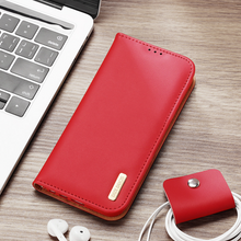 Заредете изображение във визуализатора на галерията – Dux Ducis Hivo Case for Samsung Galaxy S23 Ultra Flip Cover Wallet Stand RFID Blocking Brown
