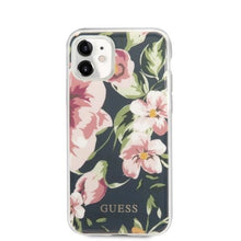 Заредете изображение във визуализатора на галерията – Guess GUHCN61IMLFL03 iPhone 11 6,1" / Xr granatowy/navy N°3 Flower Collection
