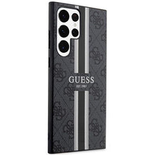 Заредете изображение във визуализатора на галерията – Guess GUHCS23LP4RPSK S23 Ultra S918 black/black hardcase 4G Printed Stripe
