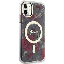 Заредете изображение във визуализатора на галерията – Guess GUHMN61HCFWSA iPhone 11 / Xr 6.1" green/khaki hardcase Flower MagSafe
