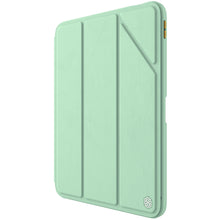 Заредете изображение във визуализатора на галерията – Nillkin Bevel Leather Case for iPad 10.9'' 2022 (10 gen.) smart cover cover with flip stand green

