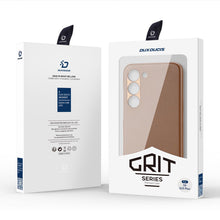 Заредете изображение във визуализатора на галерията – Dux Ducis Grit case for Samsung Galaxy S23+ elegant cover made of artificial leather MagSafe brown
