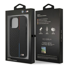 Заредете изображение във визуализатора на галерията – Original Case BMW M Collection Triangles Hardcase BMHCP13LTRTBK for Iphone 13/13 Pro Black
