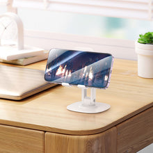 Заредете изображение във визуализатора на галерията – HOCO desktop stand rotating dual axis Winner HD6 (4,5' - 7") white
