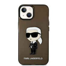 Заредете изображение във визуализатора на галерията – Karl Lagerfeld KLHCP14SHNIKTCK iPhone 14 6.1" black/black hardcase Ikonik Karl Lagerfeld
