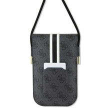 Заредете изображение във визуализатора на галерията – Original GUESS Handbag 4G Stripes GUOWBP4RPSK black
