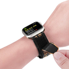 Заредете изображение във визуализатора на галерията – Dux Ducis Strap (Outdoor Version) strap for Apple Watch Ultra, SE, 8, 7, 6, 5, 4, 3, 2, 1 (49, 45, 44, 42 mm) nylon band bracelet black and orange
