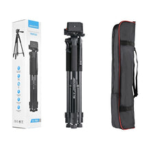 Заредете изображение във визуализатора на галерията – Aluminum photographic tripod with adjustable base - gray
