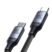 Заредете изображение във визуализатора на галерията – 2 in 1 cable Joyroom speedy series SA21-1T2 USB-C - USB-C / USB-C 1.5m black
