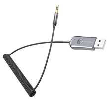 Заредете изображение във визуализатора на галерията – Borofone Adapter BC44 Audio Bluetooth - USB to jack 3,5mm - grey
