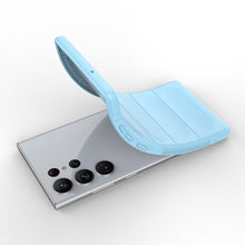 Заредете изображение във визуализатора на галерията – Magic Shield Case for Samsung Galaxy S23 Ultra flexible armored cover light blue
