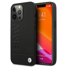 Заредете изображение във визуализатора на галерията – Etui BMW BMHCP13XSLLBK iPhone 13 Pro Max 6,7" czarny/black hardcase Signature Logo Imprint
