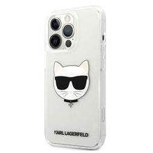 Заредете изображение във визуализатора на галерията – Karl Lagerfeld KLHCP13XCTR iPhone 13 Pro Max 6,7" hardcase transparent Choupette Head
