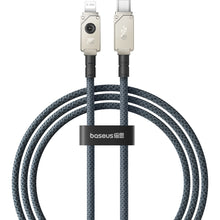 Заредете изображение във визуализатора на галерията – USB C cable - Lightning Baseus Unbreakable 20W 480Mbps 1m - white
