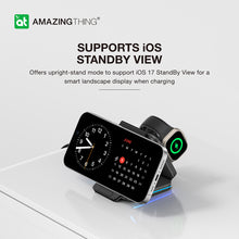 Заредете изображение във визуализатора на галерията – Amazing Thing Induction charger Magsafe Explorer Pro Mag 3 in 1 EP3IN1SET - 15W with Type C to Type C cable black
