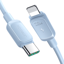 Заредете изображение във визуализатора на галерията – USB C - Lightning Cable 20W 1.2m Joyroom S-CL020A14 - Blue
