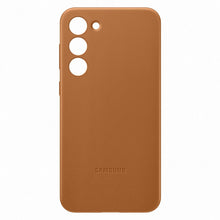 Заредете изображение във визуализатора на галерията – Samsung Leather Cover case for Samsung Galaxy S23+ genuine camel leather case (EF-VS916LAEGWW)
