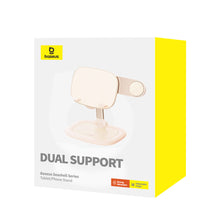 Заредете изображение във визуализатора на галерията – Baseus Seashell Series adjustable tablet/phone stand - pink
