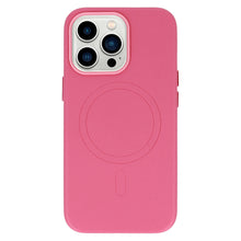 Заредете изображение във визуализатора на галерията – MagSafe Leather Case Iphone 13 Pink

