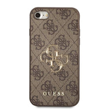 Заредете изображение във визуализатора на галерията – Guess GUHCI84GMGBR iPhone 7/8/SE 2020/2022 brown/brown hardcase 4G Big Metal Logo
