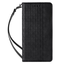 Заредете изображение във визуализатора на галерията – Magnet Strap Case for Samsung Galaxy A23 5G Flip Wallet Mini Lanyard Stand Black
