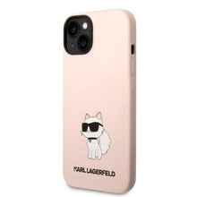 Заредете изображение във визуализатора на галерията – Karl Lagerfeld KLHCP14MSNCHBCP iPhone 14 Plus 6.7" hardcase pink/pink Silicone Choupette
