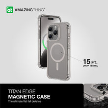 Заредете изображение във визуализатора на галерията – Amazing Thing Titan Edge Mag Case IP156.7PTEMGY for Iphone 15 Pro Max titanium
