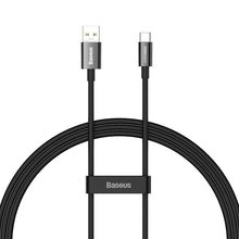 Заредете изображение във визуализатора на галерията – Baseus Superior Series SUPERVOOC USB-A to USB-C cable 65W 1m black
