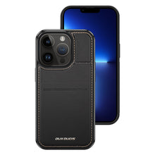 Заредете изображение във визуализатора на галерията – 3 in 1 Case for iPhone 13 Pro Max with MagSafe Wallet RFID Blocking Stand Dux Ducis Rafi Mag - Black
