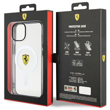 Заредете изображение във визуализатора на галерията – Ferrari FEHMP14MURKT iPhone 14 Plus 6.7" clear/transparent hardcase Outline Magsafe
