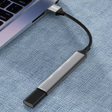 Заредете изображение във визуализатора на галерията – Dudao HUB 4in1 USB-A - 4x USB-A (3 x USB2.0 / USB3.0) 6.3cm black (A16B)
