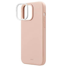 Заредете изображение във визуализатора на галерията – Uniq case Lino Hue iPhone 14 Pro Max 6.7" Magclick Charging pink/blush pink
